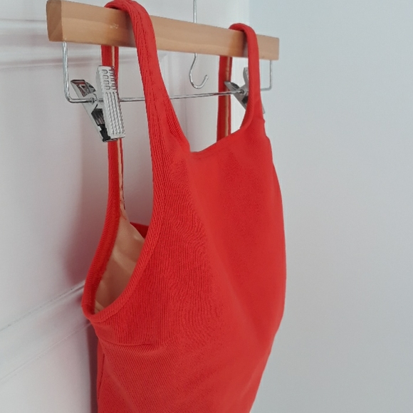 VTG 90s Y2K high neck rise orange bikini - Picture 10 of 15
